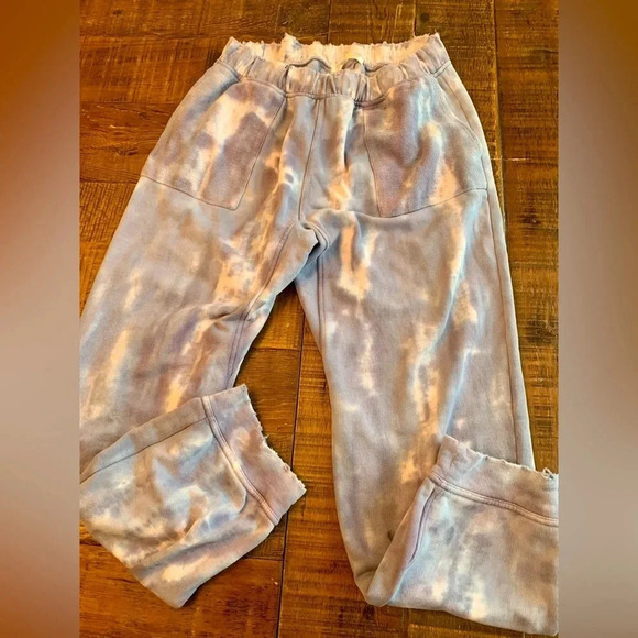 LoveShackFancy “Bevan” Hand Dyed Moon Indigo/Purple Hoodie & Jogger SET- Small - Picture 8 of 11